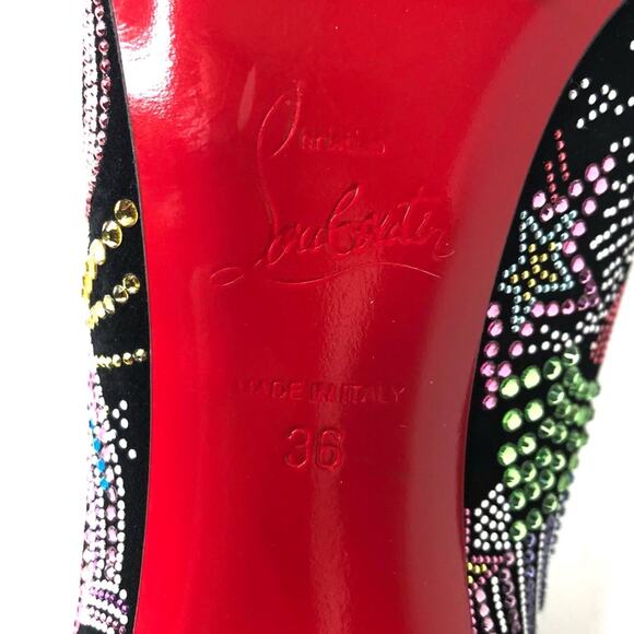 *NEW Christian Louboutin Hot Chick Limited Edition Crystals Embellished Pumps 36 - Picture 11 of 12